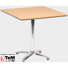 Kaviarensky stôl Manuella-béžový-sklápací 80x80 cm